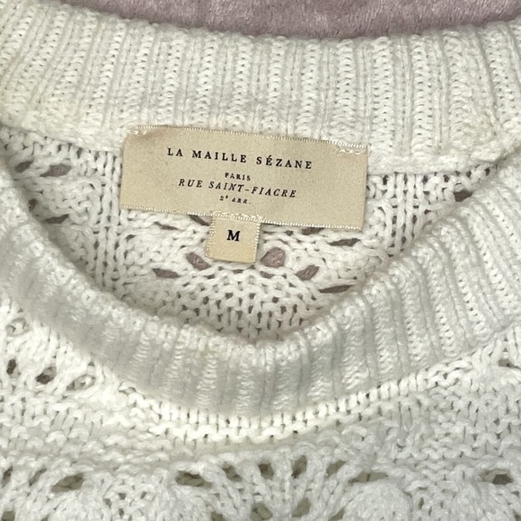 Sézane Jodie Ruffle Jumper, Size M - Picture 6 of 7